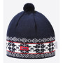 Pletena kapa od merino vune Kama AW68 tamno plava Darkblue