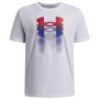 Dječja majica Under Armour B Logo Blur SS White bijela White