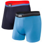 Muške bokserice Saxx Sport Mesh BB Fly 2Pk plava Malibu/Navy