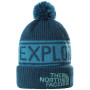 Kapa The North Face Retro Tnf Pom Beanie plava MontereyBlue/StormBlue