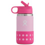 Dječja flašica  Hydro Flask Kids Wide Mouth 12 oz Straw Lid/Boot ružičasta Plumeria
