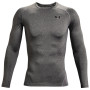 Muške funkcionalne majice Under Armour HG Armour Comp LS siva CarbonHeather//Black
