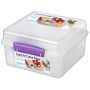 Kutija za hranu Sistema Lunch Cube Max with Yogurt Pot Ljubičasta