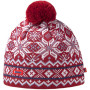 Pletena kapa od merino vune Kama AW06 crvena red