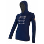 Ženska dukserica Sensor Merino Upper Arrows tamno plava DeepBlue