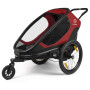Prikolica za bicikl Hamax Outback one crvena/crna