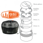 Set posuđa GSI Outdoors Glacier Stainless Base Camper Medium