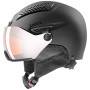 Skijaška kaciga Uvex HLMT 600 Visor crna black mat