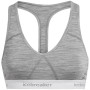 Grudnjak Icebreaker W's Sprite Racerback Bra siva/bijela MetroHthr