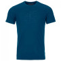 Muške funkcionalne majice Ortovox 120 Tec Lafatscher Topo T-Shirt plava