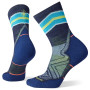 Ženske čarape Smartwool W Run Targeted Cushion Mid Crew plava / svijetloplava
