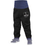 Softshell hlače za malu djecu bez izolacije Unuo Softshell crna