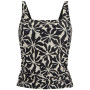 Ženski kupaći Regatta Loria Tankini Top crna/bež AbstrctFlorl