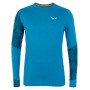 Muška majica Salewa Cristallo Warm Amr M L/S Tee. plava CloisonneBlue