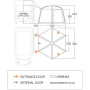 Šator za kamper Vango Airhub Hexaway II Tall