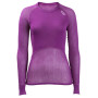 Funkcionalna majica Brynje of Norway Lady Wool Thermo light Shirt Ljubičasta Violet