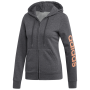 Ženska dukserica Adidas Essentials Linear FZ HD tamno siva