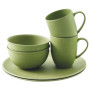 Set posuđa Outwell Bamboo Dinner Set 2 persons zelena
