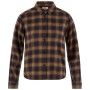 Ženska košulja Fjällräven Övik Boxy Flannel Shirt W smeđa Black-Wood Brown