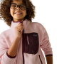 Dječja funkcionalna dukserica Regatta Junior Frankie Warm Fleece Pink Haze/Fig