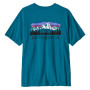 Muška majica Patagonia M's Fitz Roy Foothills T-Shirt plava Glacial Blue