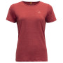 Ženska funkcionalna majica Devold Valldal Merino 130 Tee Wmn crvena