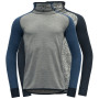 Muške funkcionalne majice Devold Kvitegga Merino 230 H. Neck siva/plava