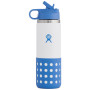Dječja flašica  Hydro Flask Kids Wide Mouth 20 oz Straw Lid/Boot plava Coke