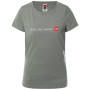 Ženska majica The North Face W S/S Neverstopexploring Tee siva/zelena AgaveGreen