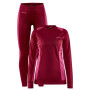 Ženski set Craft Core Dry Baselayer crvena/ružičasta MachineFame