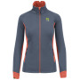 Ženska dukserica Karpos Pizzocco Evo W Full-Zip Fleece siva/crvena