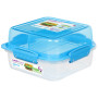 Kutija za hranu Sistema Square Lunch Stack TO GO 1,24l plava