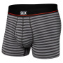 Muške bokserice Saxx Non-Stop Stretch Cotton Trunk siva hiker stripe-grey