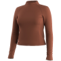 Ženska funkcionalna majica Smartwool Women's Active Merino Movement Mock Neck cigla Burnt Sienna