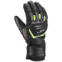 Rukavice za skijanje Leki WCR Team 3D Junior crna/zelena black-ice lemon