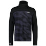Muške funkcionalne majice Mons Royale Yotei Powder Hood Ls crna/plava Black/Motion