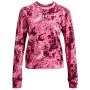 Ženska dukserica Under Armour Rival Terry Print Crew ružičasta