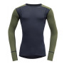 Muška majica Devold Hiking Man Shirt crna/zelena