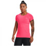 Ženska funkcionalna majica Under Armour HG Armour SS ružičasta/siva Pink Shock / / Metallic Silver
