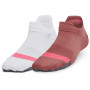 Ženske čarape Under Armour Breathe 2 No Show Tab 2pk ružičasta