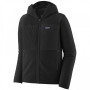 Muška softshell jakna Patagonia R2 TechFace Hoody crna
