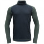 Muške funkcionalne majice Devold Kvitegga Merino 230 H. Neck plava/zelena