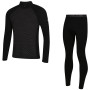 Muški funkcionalni set Zulu Merino 240 Zip Long crna Black