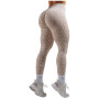 Ženske tajice Nebbia Push-Up Compression Leopard Leggings Primal bež CREAM LEOPARD