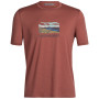 Muška majica Icebreaker Men Tech Lite II SS Tee Trailhead crvena