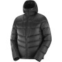 Muška jakna Salomon Transition Down Hoodie M crna Black