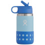 Dječja flašica  Hydro Flask Kids Wide Mouth 12 oz Straw Lid/Boot plava Ice