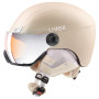 Skijaška kaciga Uvex HLMT 400 Visor style bež ProseccoMetMat