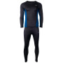 Muško termo rublje Hi-Tec Kamo set crna Black/Poseidon