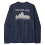 Muška majica Patagonia M's L/S MW Hut Tripper Skyline T-Shirt